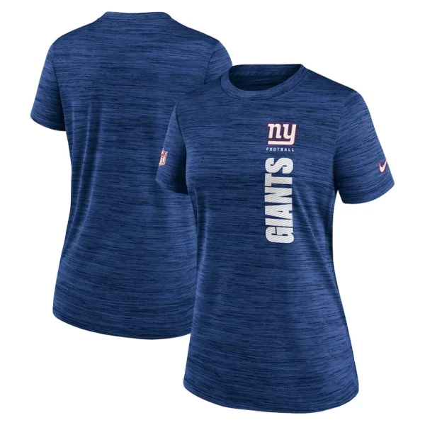 New york giants nike womens sideline velocity performance t shirt Royal