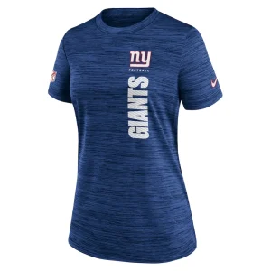 New york giants nike womens sideline velocity performance t shirt Royal S