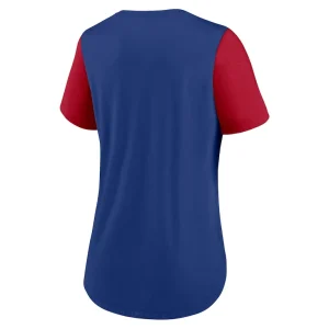 New york giants nike womens team nod tri blend fashion t shirt Royal M