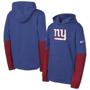 New york giants nike youth club pullover hoodie Royal