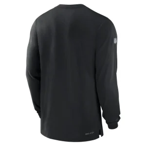 New york jets nike 2023 sideline performance long sleeve t shirt Black L