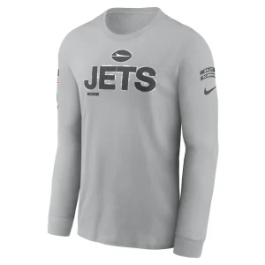 New york jets nike 2024 salute to service long sleeve t shirt Gray M