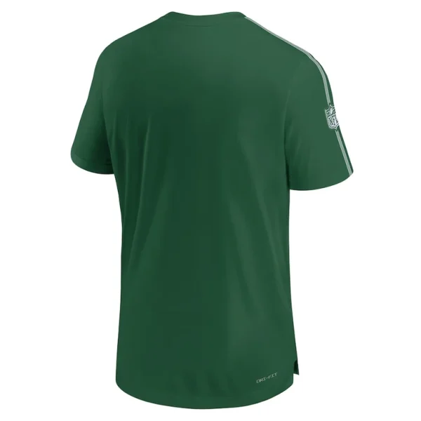 New york jets nike 2024 sideline coach uv performance t shirt Green L