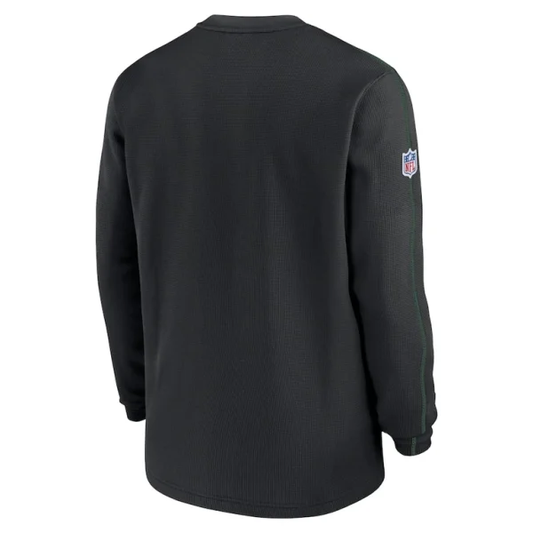 New york jets nike 2024 sideline coaches long sleeve top Black L