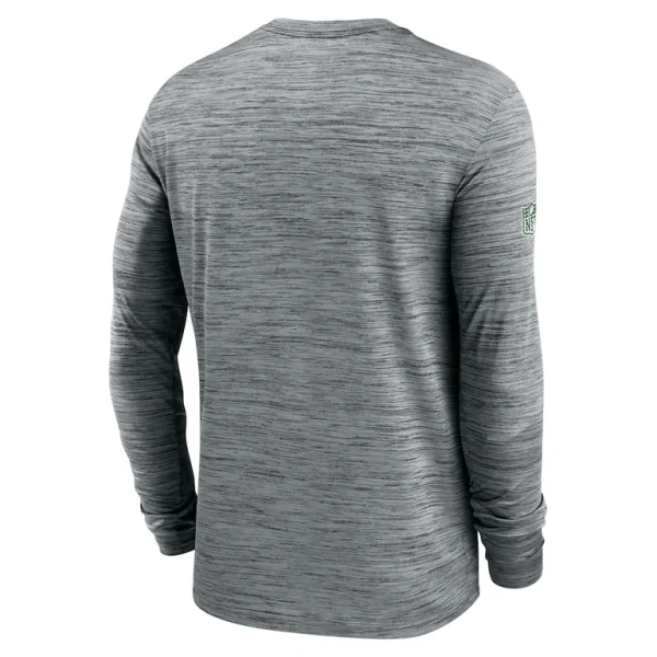 New york jets nike 2024 sideline velocity performance long sleeve t shirt Gray L