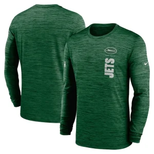 New york jets nike 2024 sideline velocity performance long sleeve t shirt Green