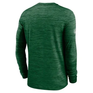 New york jets nike 2024 sideline velocity performance long sleeve t shirt Green L