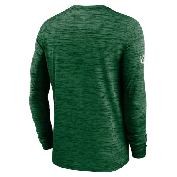New york jets nike 2024 sideline velocity performance long sleeve t shirt Green L