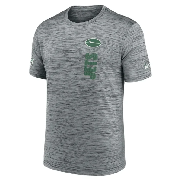 New york jets nike 2024 sideline velocity performance t shirt Gray M