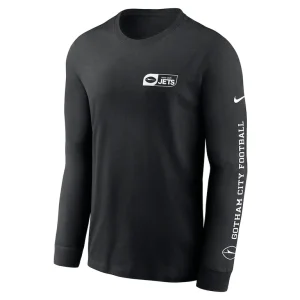 New york jets nike all out long sleeve t shirt Black M