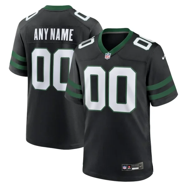 New york jets nike alternate custom game jersey Legacy black