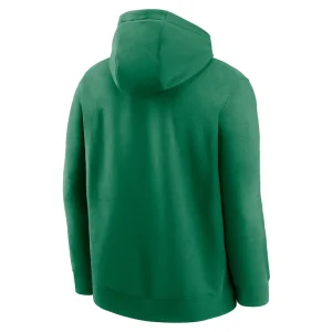 New york jets nike big tall club logo pullover hoodie Green 3XT