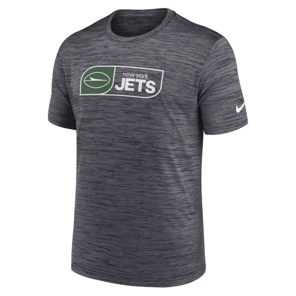 New york jets nike big tall velocity jock tag performance t shirt Black 2XT
