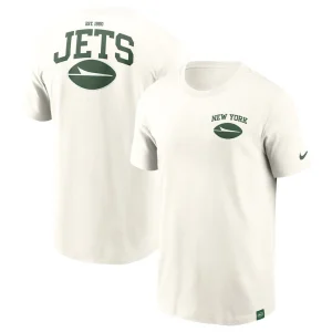 New york jets nike blitz essential t shirt Cream