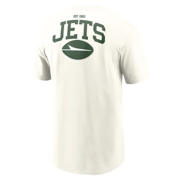 New york jets nike blitz essential t shirt Cream L