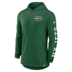New york jets nike blitz performance t shirt hoodie Green M