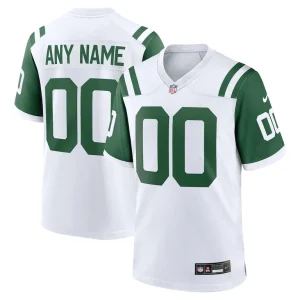 New york jets nike classic alternate custom replica jersey White