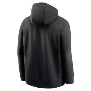 New york jets nike club fleece pullover hoodie Black L