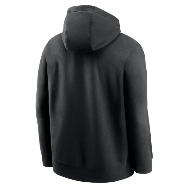 New york jets nike club fleece pullover hoodie Black L