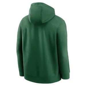 New york jets nike club logo pullover hoodie Green L