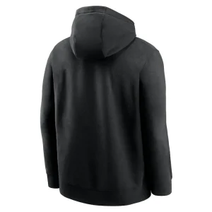 New york jets nike edge french terry club pullover hoodie Black L
