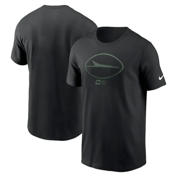 New york jets nike faded essential t shirt Black