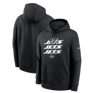 New york jets nike hometown fleece pullover hoodie Black