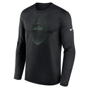 New york jets nike legend icon long sleeve t shirt Black M