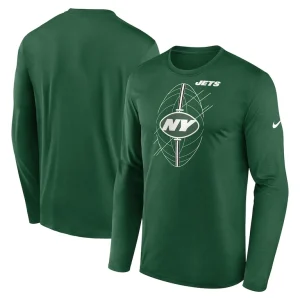 New york jets nike legend icon long sleeve t shirt Green