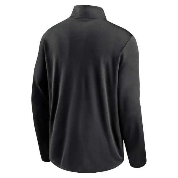 New york jets nike logo pacer performance half zip jacket Black L