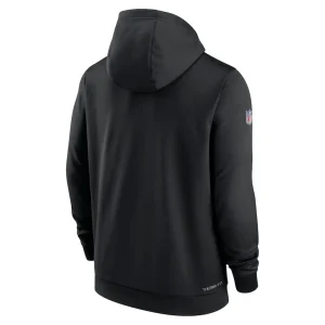 New york jets nike nfl crucial catch therma performance pullover hoodie Black L