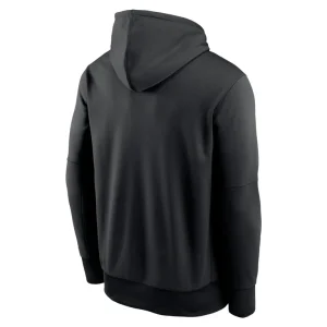New york jets nike performance fleece pullover hoodie Black L