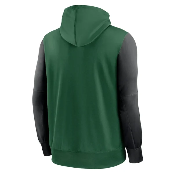 New york jets nike performance full zip hoodie Green L