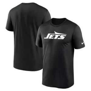 New york jets nike primetime legend wordmark performance t shirt Black