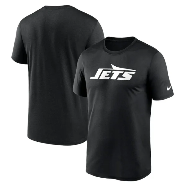 New york jets nike primetime legend wordmark performance t shirt Black
