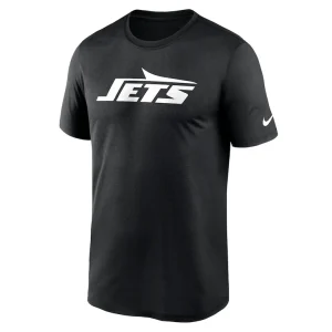 New york jets nike primetime legend wordmark performance t shirt Black M