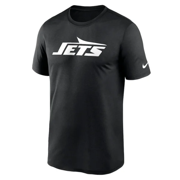 New york jets nike primetime legend wordmark performance t shirt Black M