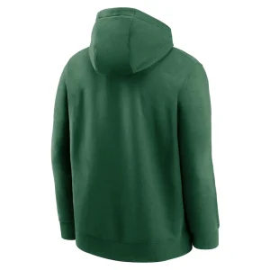 New york jets nike rewind club logo pullover hoodie Green L