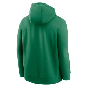 New york jets nike rewind club logo pullover hoodie Kelly green L