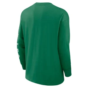 New york jets nike rewind heavy max 90 pocket long sleeve t shirt Green L