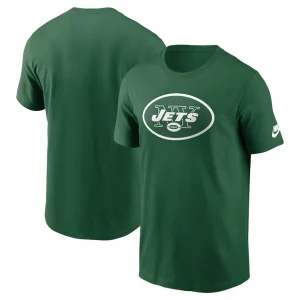New york jets nike rewind logo essential t shirt Kelly green