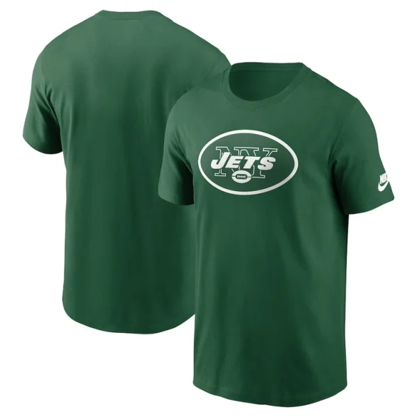 New york jets nike rewind logo essential t shirt Kelly green