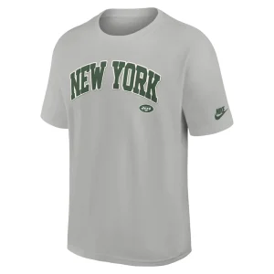 New york jets nike rewind max90 statement t shirt Silver M