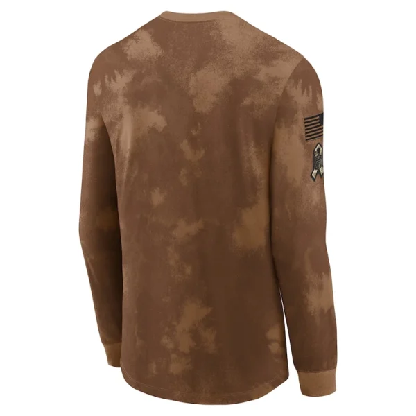 New york jets nike salute to service long sleeve t shirt Brown L