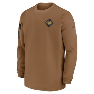New york jets nike salute to service pullover sweatshirt Brown M