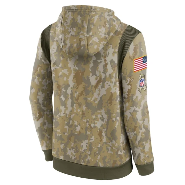 New york jets nike salute to service therma performance pullover hoodie Camo L