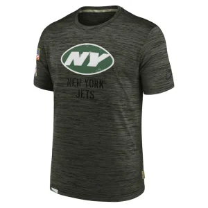 New york jets nike salute to service velocity team t shirt Olive M