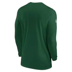 New york jets nike sideline coach performance long sleeve t shirt Green L