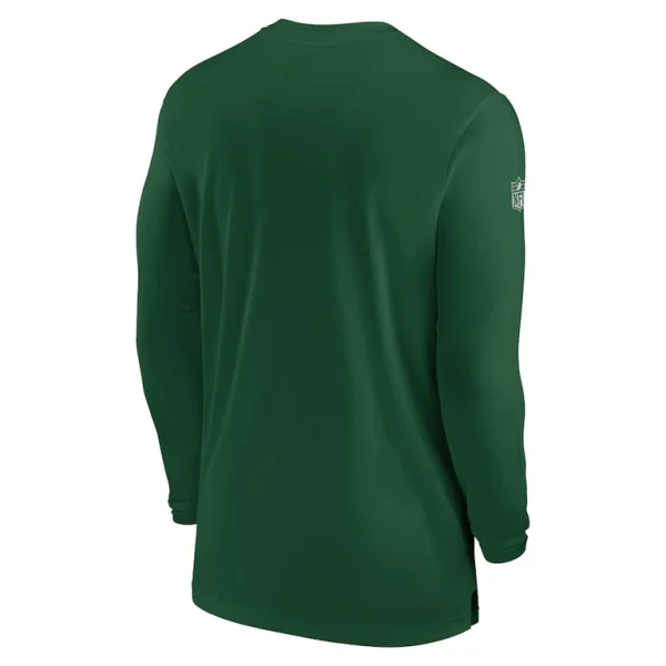 New york jets nike sideline coach performance long sleeve t shirt Green L