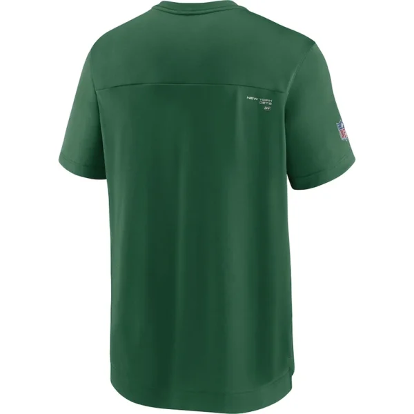 New york jets nike sideline coaches performance v neck t shirt Green L